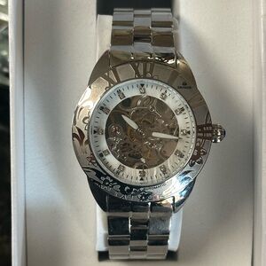 Empress Godiva stainless steel watch. Perfect condition w/original packaging